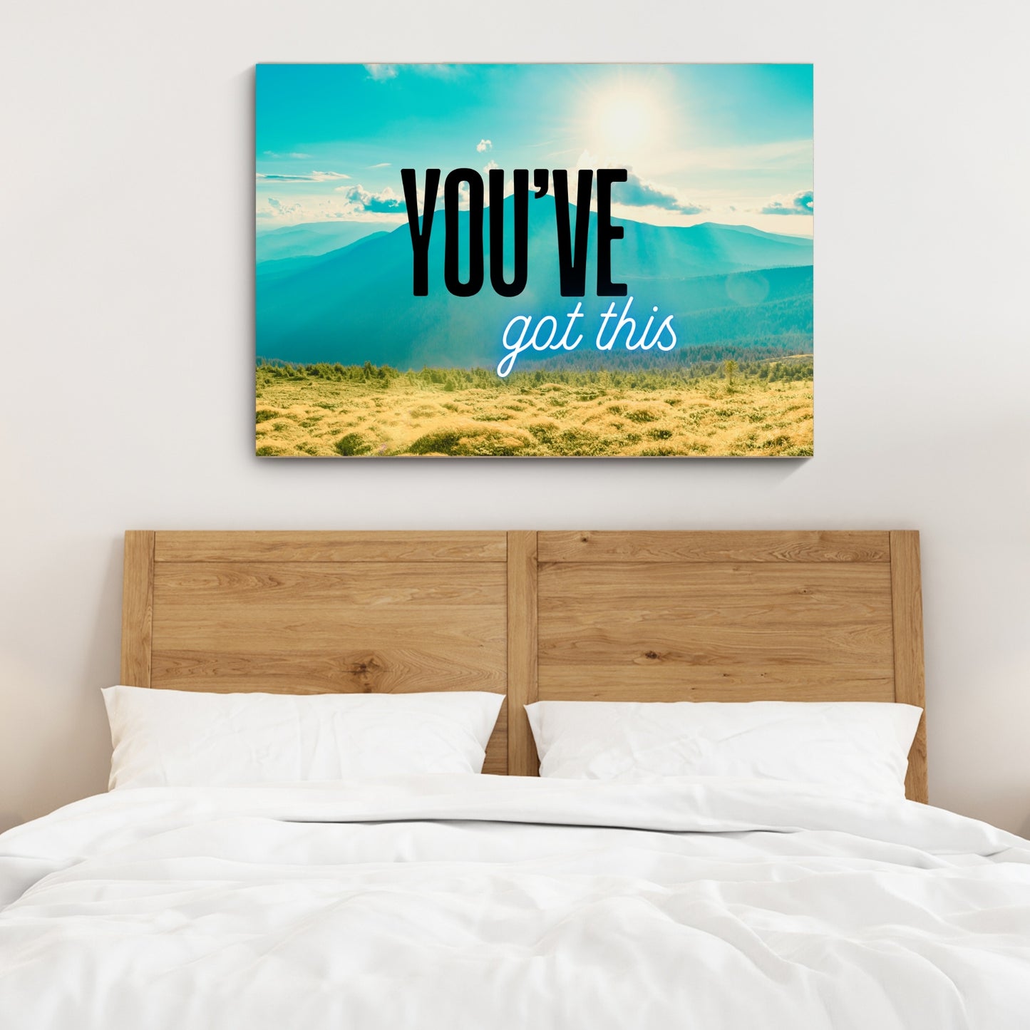 Inspirational Wall Art – Motivational Canvas Print with Quote 'You Got This' – Uplifting Decor for Home or Office