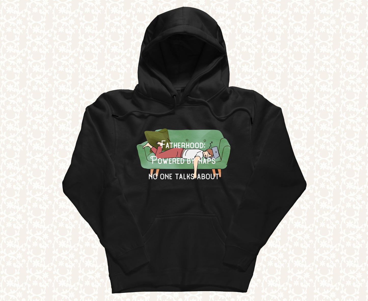 Champion Dad Hoodie – 'Fatherhood: Powered by Naps No One Talks About'" | Funny Father's Day Sweatshirt