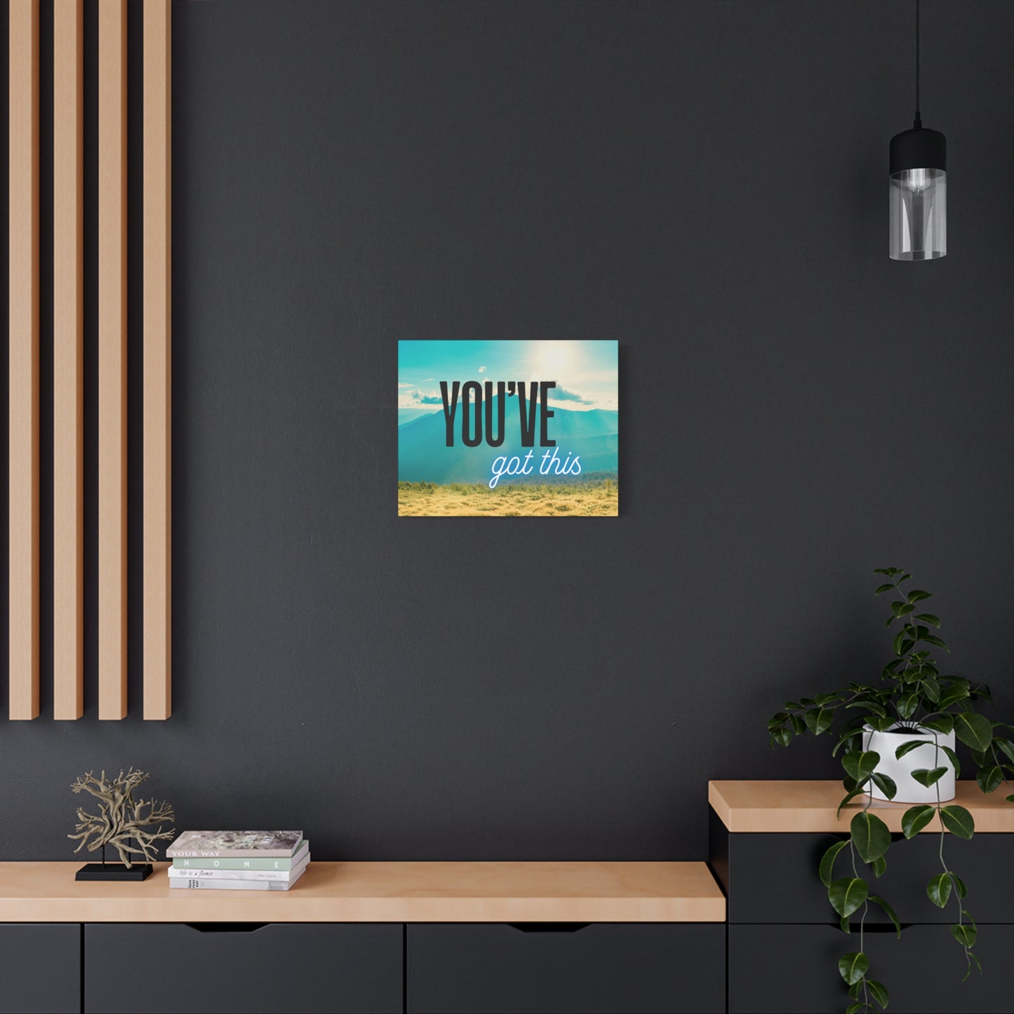 Inspirational Wall Art – Motivational Canvas Print with Quote 'You Got This' – Uplifting Decor for Home or Office
