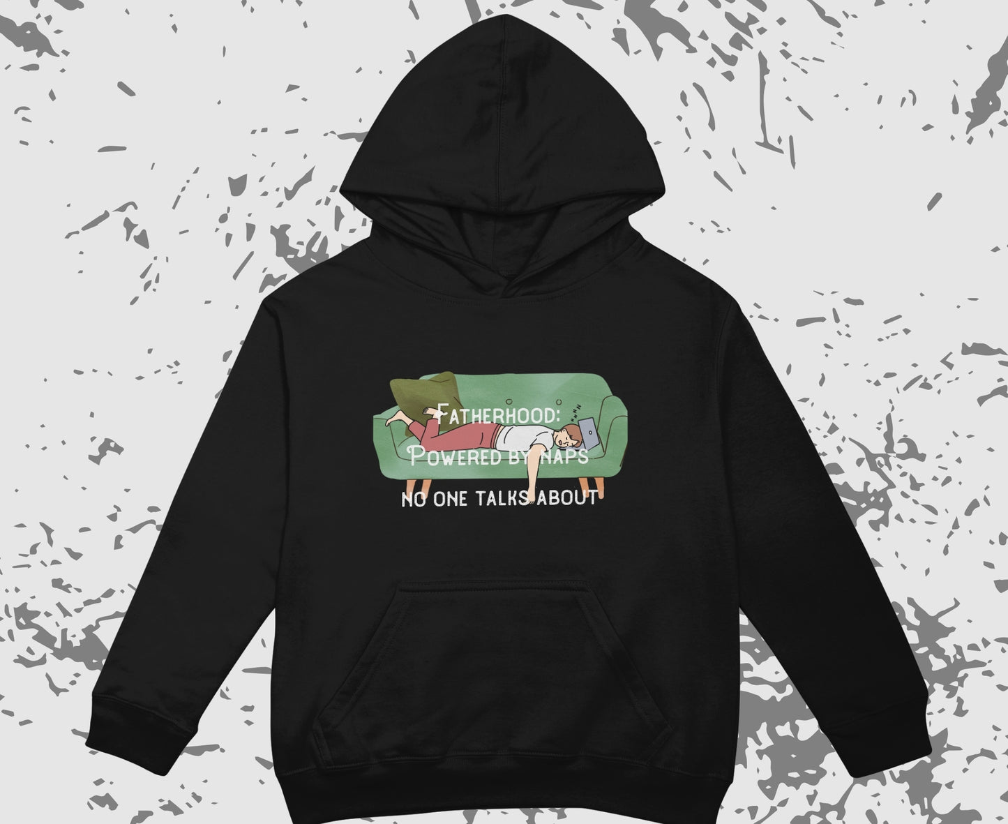 Champion Dad Hoodie – 'Fatherhood: Powered by Naps No One Talks About'" | Funny Father's Day Sweatshirt