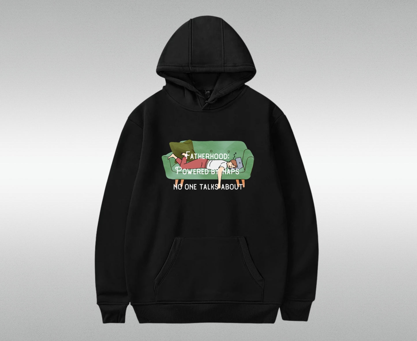 Champion Dad Hoodie – 'Fatherhood: Powered by Naps No One Talks About'" | Funny Father's Day Sweatshirt