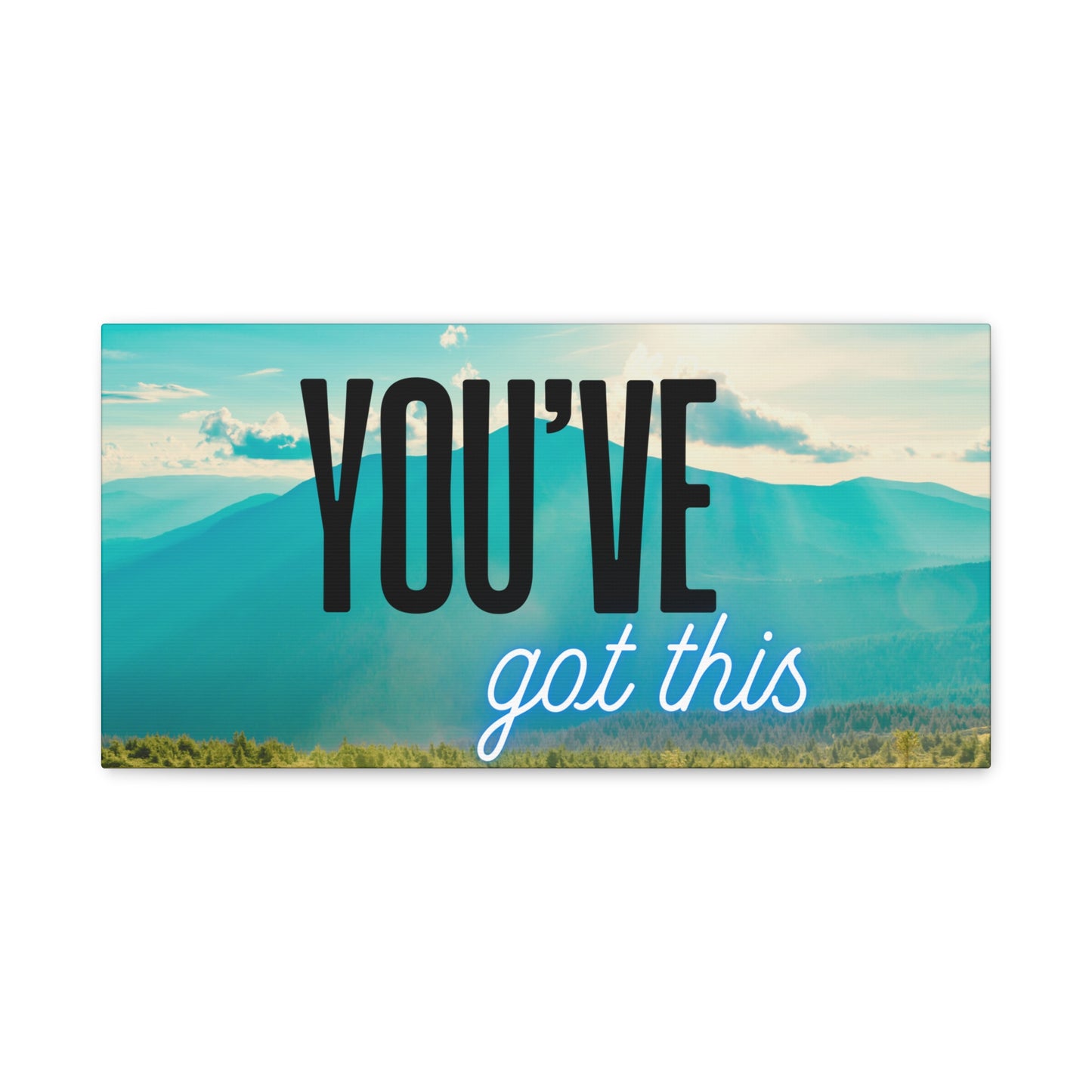 Inspirational Wall Art – Motivational Canvas Print with Quote 'You Got This' – Uplifting Decor for Home or Office