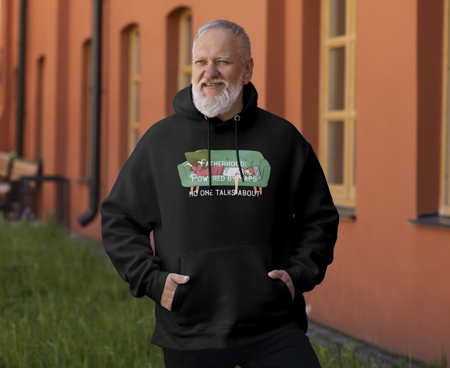 Champion Dad Hoodie – 'Fatherhood: Powered by Naps No One Talks About'" | Funny Father's Day Sweatshirt