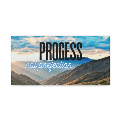 "Progress Not Perfection" – Motivational Wall Art Print – Inspirational Quote for Home, Office, or Studio Décor