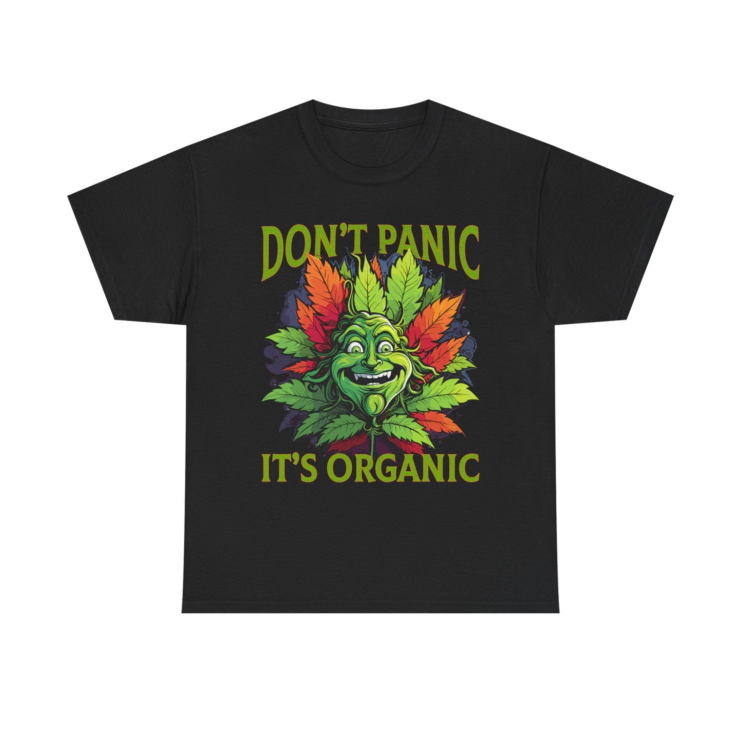 Don't Panic It's Organic Unisex Heavy Cotton Tee - Fun & Eco-Friendly Shirt