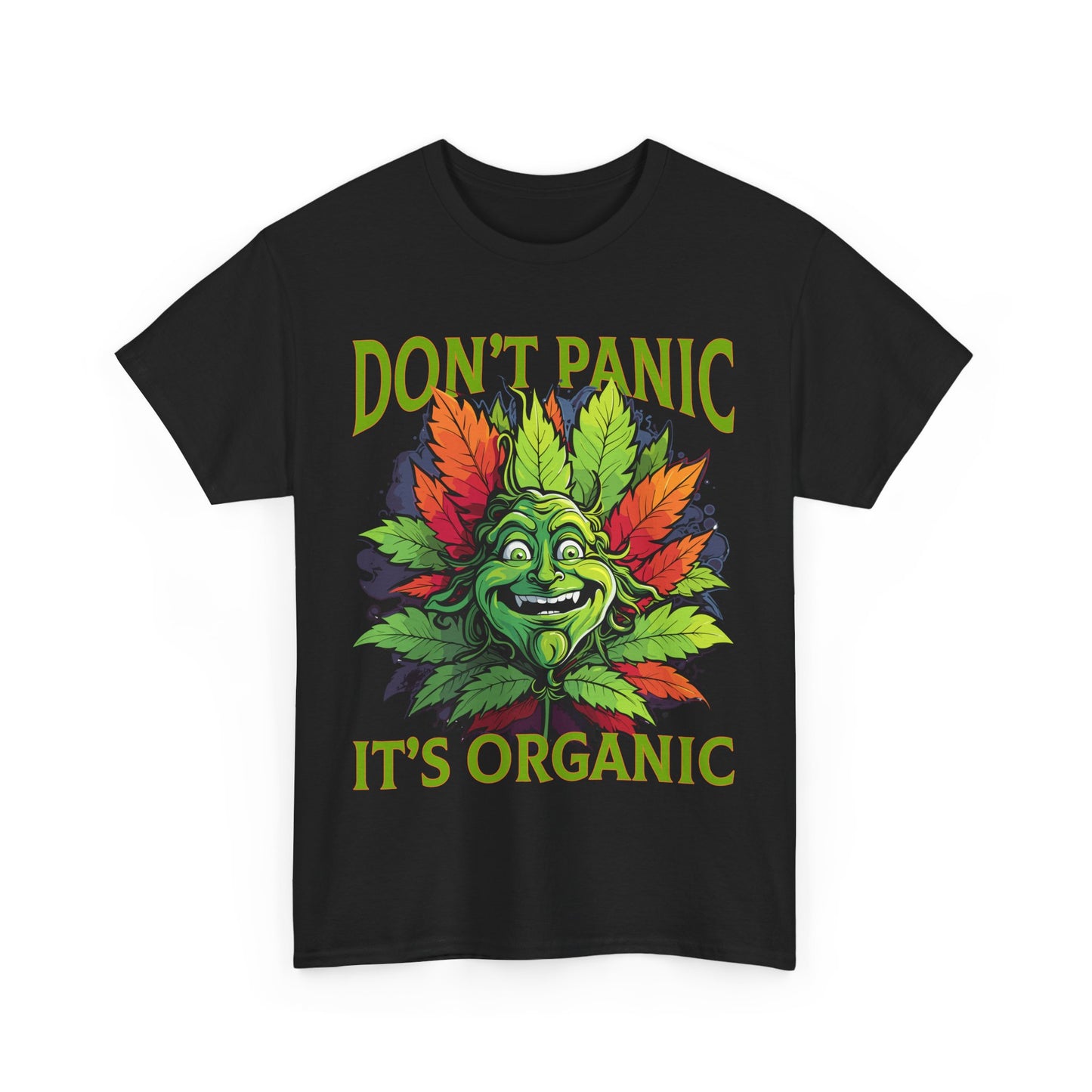 Don't Panic It's Organic Unisex Heavy Cotton Tee - Fun & Eco-Friendly Shirt