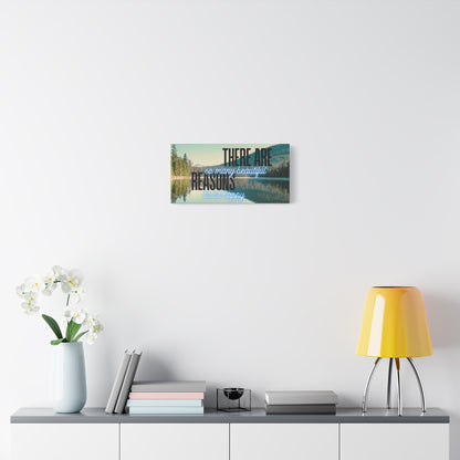 Positive Quote Wall Art – “There Are So Many Beautiful Reasons to Be Happy” – Uplifting Canvas Print for Living Room, Bedroom, or Office Decor