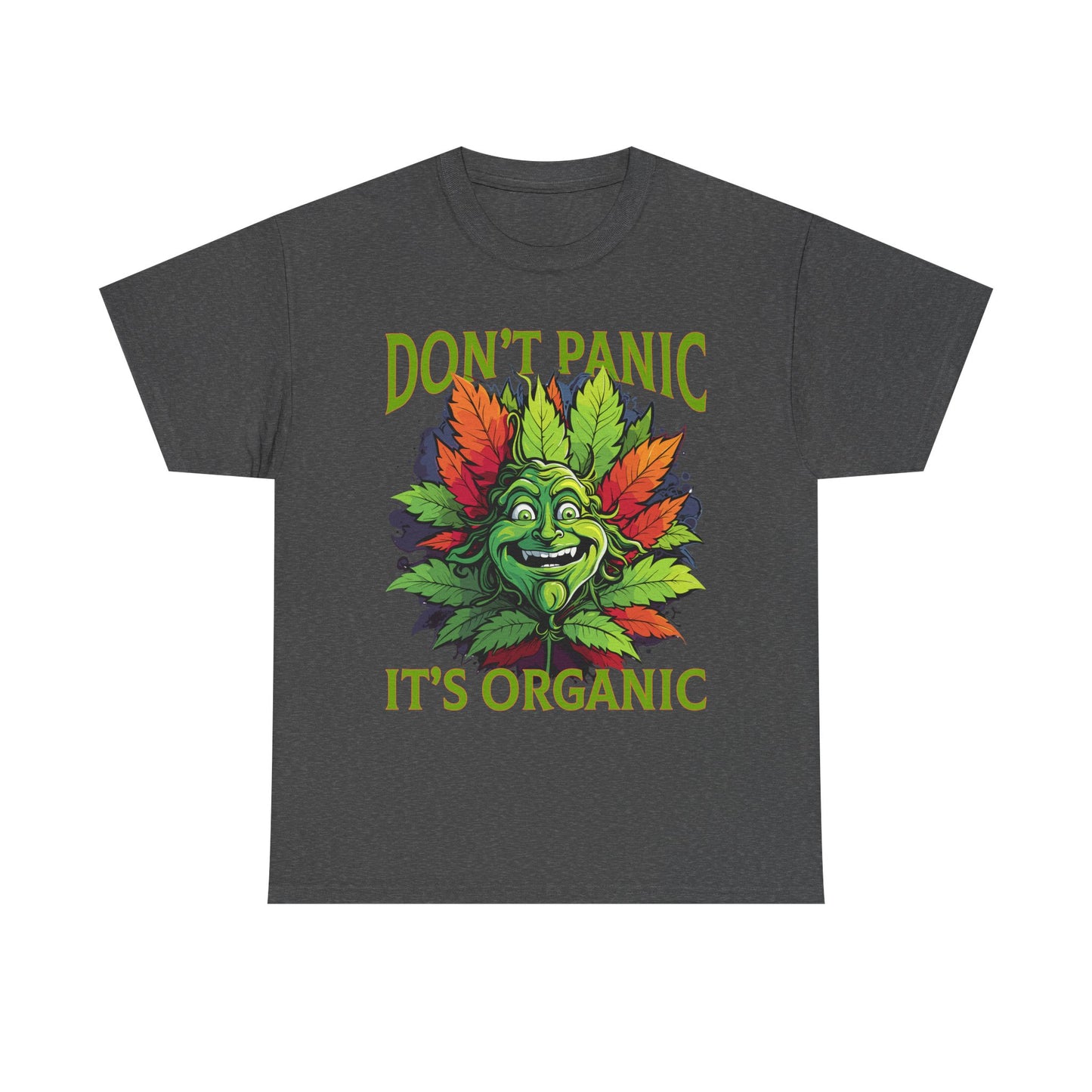 Don't Panic It's Organic Unisex Heavy Cotton Tee - Fun & Eco-Friendly Shirt