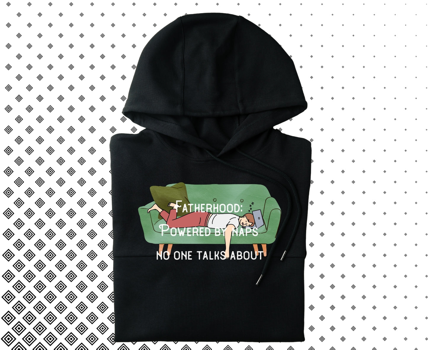 Champion Dad Hoodie – 'Fatherhood: Powered by Naps No One Talks About'" | Funny Father's Day Sweatshirt