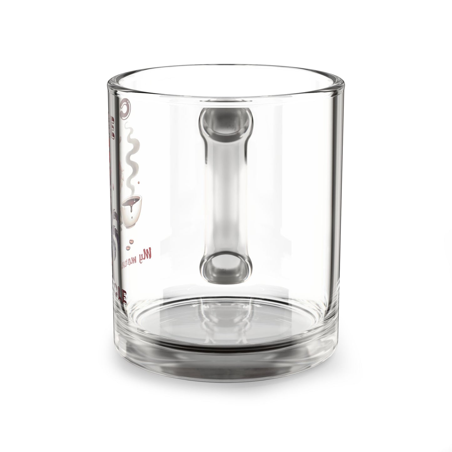 ☕ "My Morning Miracle" – Funny 10oz Glass Coffee Mug