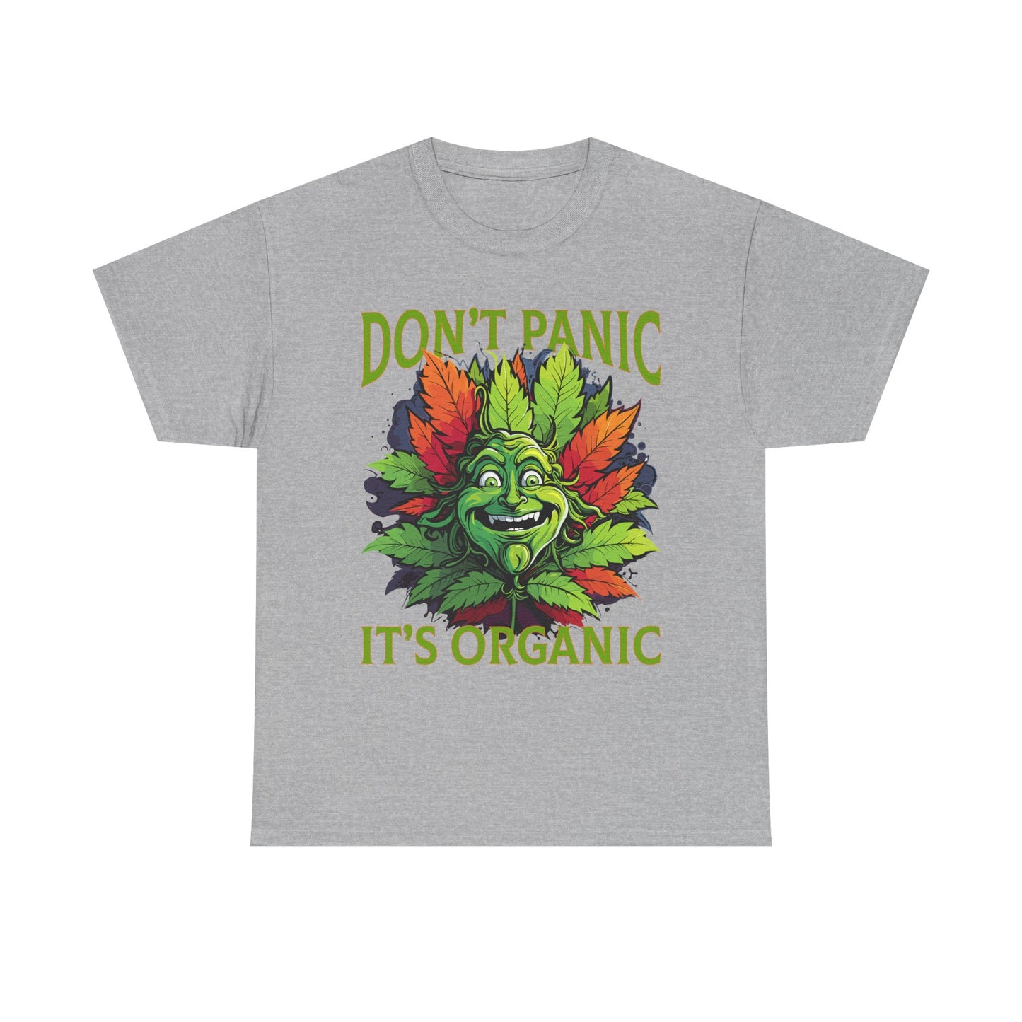 Don't Panic It's Organic Unisex Heavy Cotton Tee - Fun & Eco-Friendly Shirt