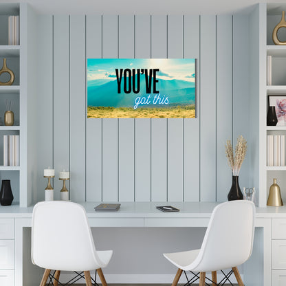 Inspirational Wall Art – Motivational Canvas Print with Quote 'You Got This' – Uplifting Decor for Home or Office